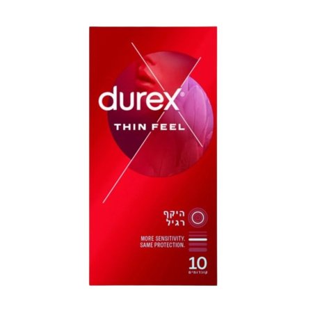 ديوركس ثين فيل | Durex Thin Feel – 10 قطع واقي ذكري فائق النعومة – إحساس طبيعي بلمسة آمنة
